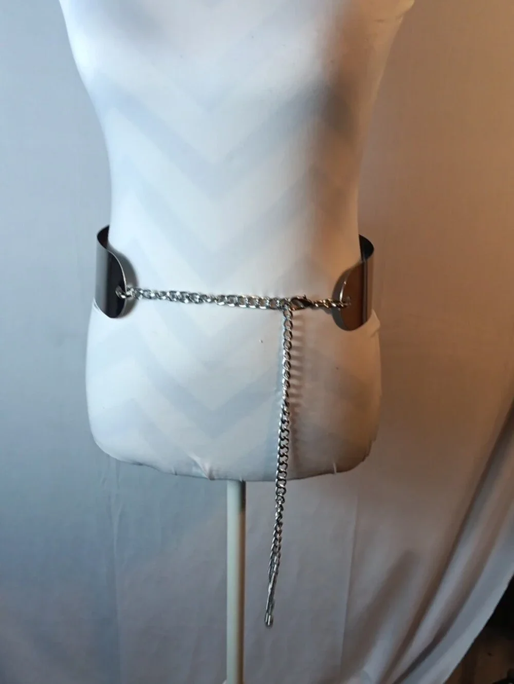 Silver Metal Chain Waist Belt - Women Accessories